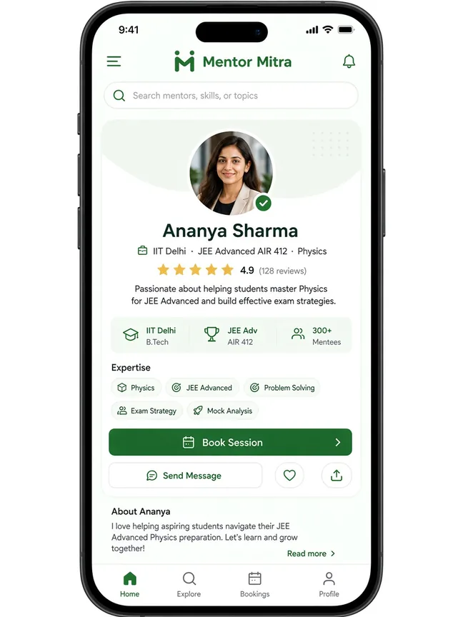 Mentor dashboard
